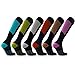 Extreme Fit Copper Compression Socks for Men & Women - made for running, athletics, pregnancy and travel - 6 Pair (Large/X-Large)