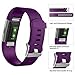 GEAK Bands for Fitbit Charge 2, Adjustable Classic Wristbands for Fitbit Charge 2, Small Lavender Teal Plum