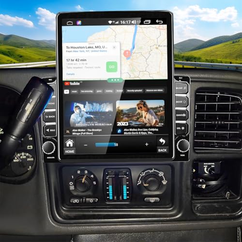 Car Stereo Radio for Chevrolet Silverado 1500 2003-2006 with Wireless CarPlay and Android Auto, 9.7