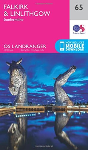 Falkirk & Linlithgow Map | Dunfermline | Ordnance Survey | OS Landranger Map 65 | Scotland | Walks | Cycling | Days Out | Maps | Adventure: 065