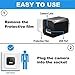 Charger Camera USB Wall Charger Camera Mini USB Security Camera Motion Detection Phone Charger Camera Nanny Camera with Removable 32GB Memory Card Black