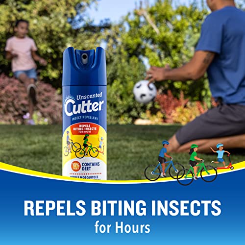 Cutter Insect Repellent 11 Ounces, Unscented Aerosol, Repels Mosquitoes