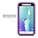 S6 Edge Plus Case, BENTOBEN S6 Edge+ Holster Case Cover - Dual Layer [Heavy Duty] Rugged Armor Protective Case Cover with Kickstand and Belt Swivel Clip for Samsung Galaxy S6 Edge Plus Case - Purple
