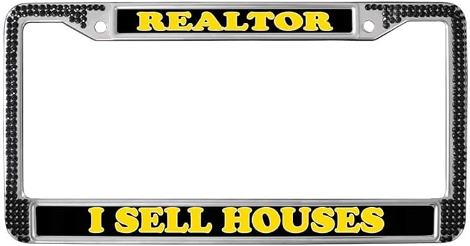 Amazon Com Gnd Realtor I Sell Houses License Plate Frame Black