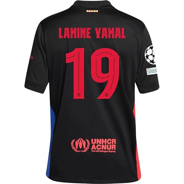 Amazon.com: Lamine Yamal #19 Home Soccer Jersey 2024/25 (XX