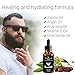 Asavea 100% Natural Men’s Beard Oil Leave-In Conditioner and Softener and beard growth, Stop Itching (60ML)
