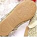 YING LAN Girl Round-Toe Sparkle Bowknot Ballet Ballerina Flat Shoes Gold