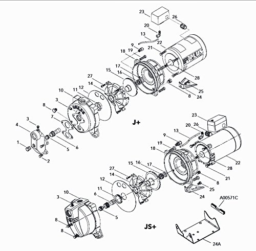 Goulds J5SKIT Repair Rebuild Kit for J5S Pump, Includes Impeller, Diaphragm, Mechanical Seal, Guidevane and More