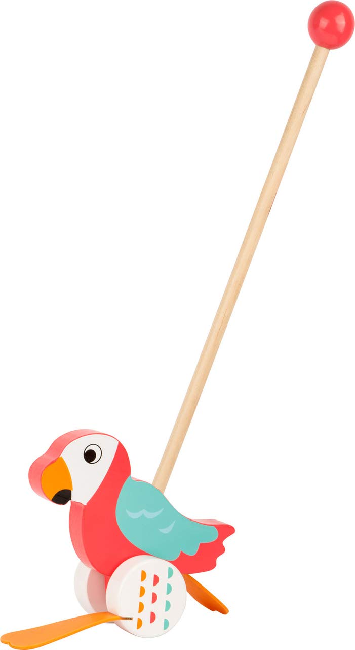 small foot 10475 pushing animal parrot "Lori" made of wood, waddles along on every outing