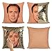 Bad Bananas Nick (Nicolas) Cage Face Mermaid Reversible Flip Sequin Throw Pillowcase - Funny Gag Gift Pillow Cover