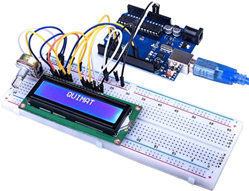 Quimat Project Super Starter Kit with Free Tutorial Complete Robotics Sensor Kit with Breadboard,Protoboard, Board,5V Relay,Power Supply Module,Stepper Motor, Compatible with ArduinoIDE