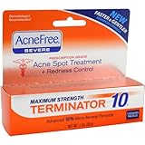 Acnefree Spot Treatments Terminator 10 Maximum Strength 10%, 1 Ounce