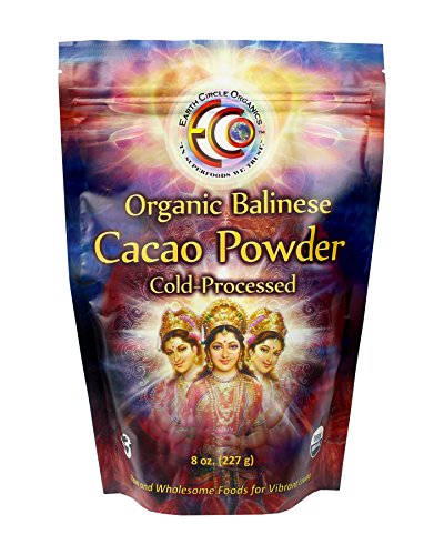 Earth circle organics organic balinese cacao powder, 8 ounce