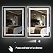 32 x 24 inch Bathroom Vanity Mirror, LED Backlit+Wall Mounted + Defogger & Dimmable Touch Switch + UL Listed + Polished Eadge &Frameless + 5500K Cool White +3000K Warm + CRI>90 + Vertical&Horizontal