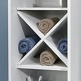 Sauder Linen Tower Bath Cabinet, Soft White Finish (Kitchen)
