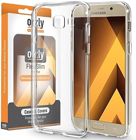 Galaxy A5 2017 Case, Orzly FlexiCase for Samsung Galaxy A5 (2017) - CLEAR [Slim-Fit] Soft, Flexible &amp; Durable [Anti-Scratch] Protective Skin for New 2017 Galaxy A5