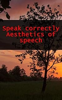 Livro Speak correctly Aesthetics of speech