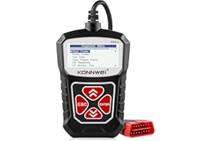 KONNWEI KW310 OBD2 Scanner Full OBDII Functions 10 Modes Car Engine Diagnostic Scanner Tool for All 1996 and Newer Cars (Black)