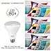 SHINE HAI 65W to 75W Equivalent BR30 LED Light Bulbs, 800 Lumens, 4000K Neutral White, E26, Non-dimmable, UL Listed Flood Lighting, 6-Pack