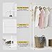Rackaphile Clothes Rack, Clothes Organizer, Adjustable Double Rails Heavy Duty Garment Rack for Balcony and Bedroom (White)