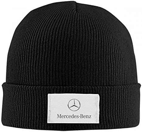 Mercedes Benz Car Logo Beanie Hat for Women Men Winter Warm Slouchy Skull Knit Hat Cap