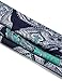 Miusey Going Out Tops for Women, Ladies Cowl Neck Tshirt Long Sleeve Cotton Shirt Tees Fall Outfits Loose Blouses Casual Wear Ruched Gradient Tunics for Leggings with Trim Button Paisley Blue L