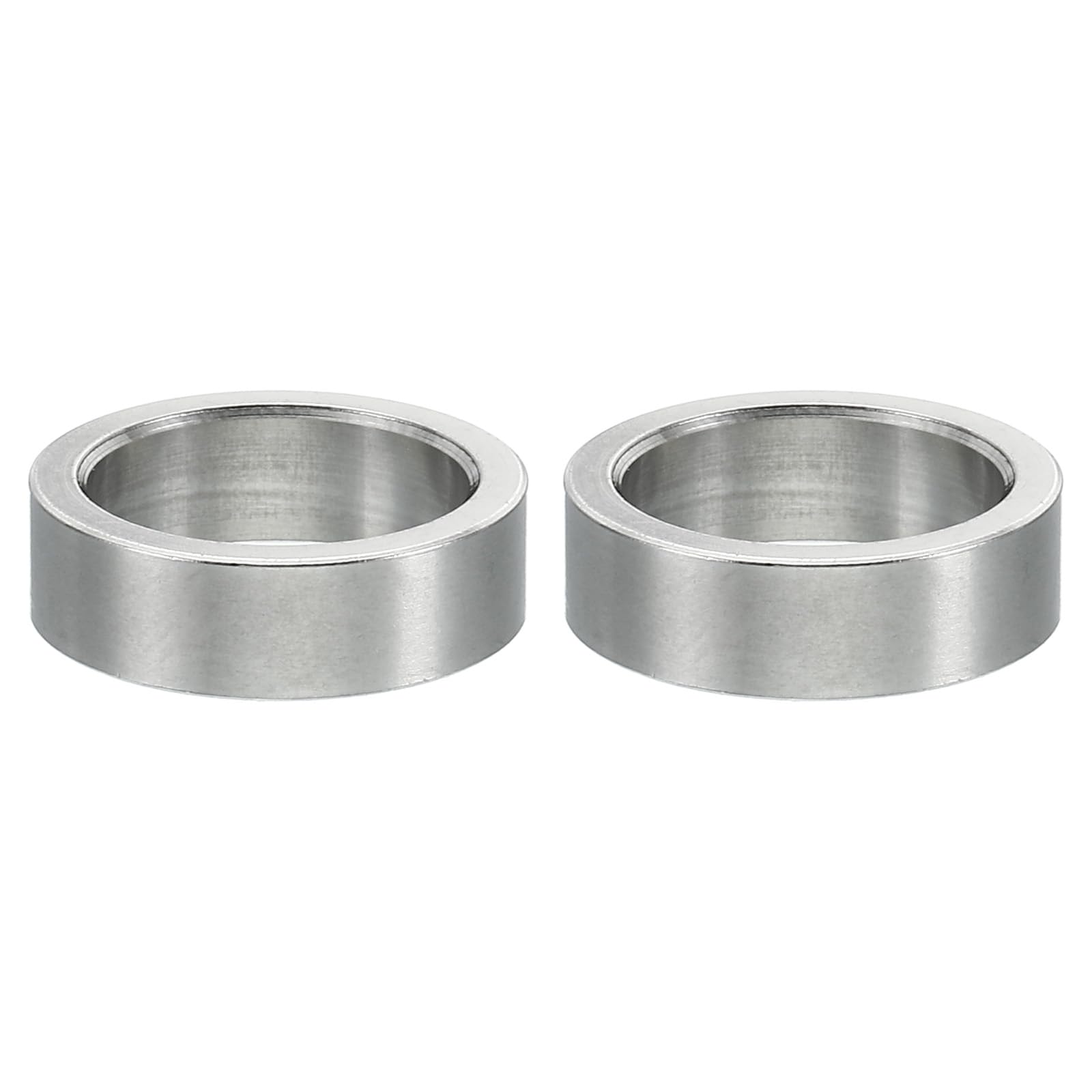 PATIKIL M12 Stainless Steel Spacers, 2 Pcs Metal Spacer Stainless Steel 12.2mm ID x 16mm OD x 5mm L Spacers Screw Standoff for 1/2" or M12 Screw