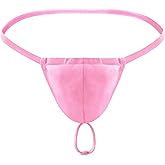 BreakEgg Men's Sexy Strap Thong Underwear with Athletic Supporter G-String Thong Underwear for Men