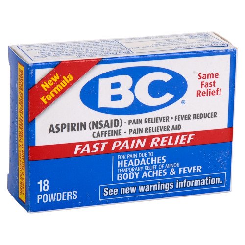 BC Aspirin Pain Relief Powder 18 ct Health & Personal Care
