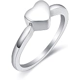 Oinsi Urn Rings for Ashes, Heart Cross Infinity Shape Cremation Rings for Ashes for Women Men Finger Ashes Ring Memorial Jewelry for Loved Ones with Filling Kits