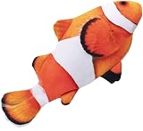 Nepfaivy Floppy Fish Cat Toy 11 inch Interactive Catnip Plush Realistic Moving