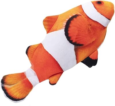 Nepfaivy Floppy Fish Cat Toy 11 inch Interactive Catnip Plush Realistic Moving