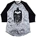 Hybrid Batman Silhouette Adult Sized Black T-shirt (X-Large)