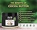 PURE Organic Cocoa Butter 16 oz, Raw Unrefined Grade A Cacao Body Butter - Moisturizer, Skin Healing, Soap Making, Lotion, Shampoo, Lip Balm & Hand Cream, 1 lb.