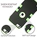 ULAK iPod Touch 7 Case, iPod Touch 6 Case, Heavy Duty High Impact Rugged Shockproof Cover Anti-Scratch Protective Case for Apple iPod Touch 5/6/7th Generation, Green