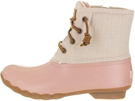 pink duck boots sperry