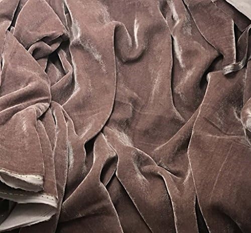 Mauve - Silk Velvet Fabric -fat 1/4 18"x22"-