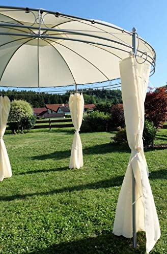 Eleganter Garten-Pavillon, 3.5 M Runde mit Dach 100% wasserdicht Double Top Zelt Hof Außen Markise Außen Freizeit Möbeln… – Bild 6