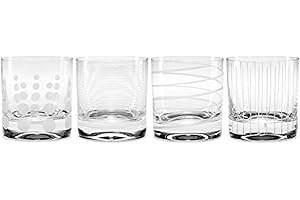 Mikasa Cheers Double Old Fashioned Glass, 12.75-Ounce, Set of 4