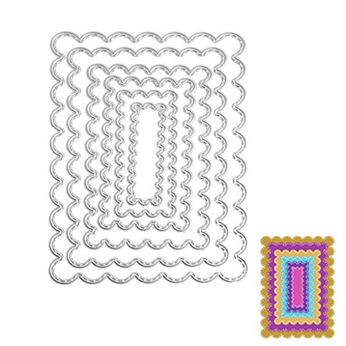 SCASTOE Rectangle Frame Cutting Dies Stencils DIY Scrapbooking Album Paper Card Craft