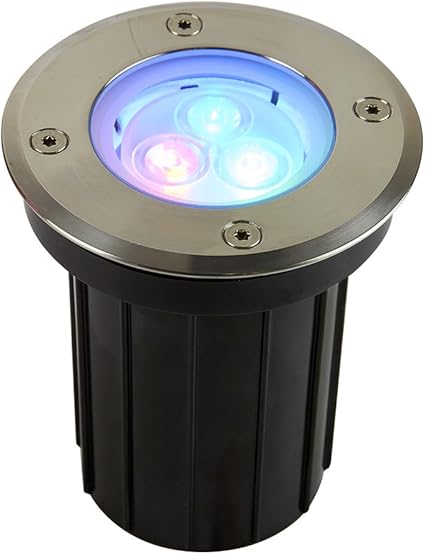 lampara led de exterior sumergible color multicolor tecnolite h 520 3w rgb