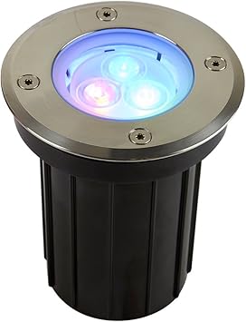 lampara led de exterior sumergible color multicolor tecnolite h 520 3w rgb