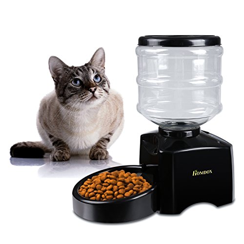 Homdox Automatic Pet Feeder Cat Feedersabs Materialdog Cat Dry