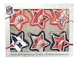 NFL Denver Broncos 6 Pack Star Ornaments
