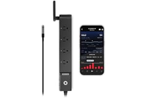 AC Infinity Outlet AI, Environment Controller, Smart WiFi Power Strip, Dual-Zone Temperature Humidity, Individual Control 4 P