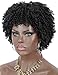 Kalyss Premium Synthetic Short Afro Kinky Curly Wigs for Black Women Realistic Black Curly Wigs Lightweight Soft Natural Curls Hair Wigs
