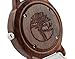 Viable Harvest Women's Wood Watch, Natural Red Sandalwood with Genuine White Leather Strap and Gift Box