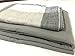Belles Maison Sheet set Gray solid flat sheet and fitted sheet and pillowcase,4 Piece,Full Size