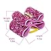 Beirui 20pcs Christmas Designs Bling Dog Topknot Bows - Crystal Rhinestone Studded Cute Dog Hair Bows - Sparkly Nylon Pet Grooming Accessories for Long Hair Dog & Kitten