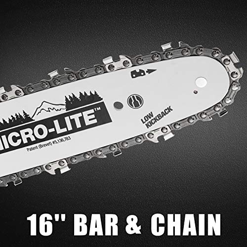 HENX 40V 16 Inch Cordless Chainsaw with Toolless Chain Tension System